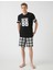 Erkek Pamuklu Baskılı Pijama Set 2