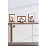 Kemson 3 Adet Ahşap Ayaklı Resim Çerçevesi 13X18 Resme Uygun (Camsız)
