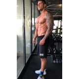 Muscle Station Musclestation Toughman Fitness Workout Siyah Erkek Şort
