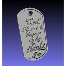 Aldım Geldi Köpek Etiketi Prayer Plastik Aparat