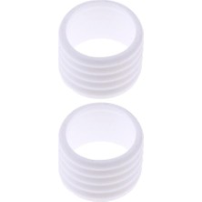 2 Parça Badminton Tenis Raket Kolu Düzeltme Halka Koruyucu Bandı Overgrip Beyaz