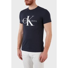 Calvin Klein Erkek Core Monogram Slim Lacivert T-Shirt