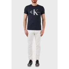 Calvin Klein Erkek Core Monogram Slim Lacivert T-Shirt