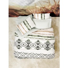Cotton Box Mist Tek Kişilik Nevresim Takımı Gravel Yeşil
