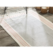 English Home Riley Dokuma Kilim 80 x 150 cm Krem Siyah