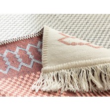 English Home Riley Dokuma Kilim 80 x 150 cm Krem Siyah