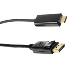 Fully G-536DB Display Port To HDMI Kablo 1.8 Metre Siyah