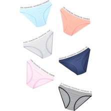 Tutku Kadın 6 Lı Fashion Girl Pamuklu Slip Karışık Renkler - Standart