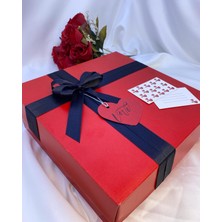 Kırmızı Büyük Hediye Kutusu 25X25X10CM