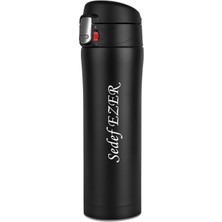 Sedef Silver Kişiye Özel Isim Yazılabilir Hediyelik Isimli  400 ml Paslanmaz Çelik Termos Bardak Mug Kahve Çay Ki
