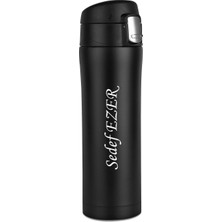 Sedef Silver Kişiye Özel Isim Yazılabilir Hediyelik Isimli  400 ml Paslanmaz Çelik Termos Bardak Mug Kahve Çay Ki