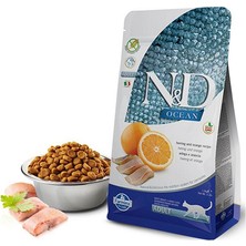N&d Ocean Tahılsız Morina Balıklı Portakal Yetişkin Kedi Maması 1,5 kg
