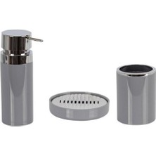 Primanova Lenox 3'lü Banyo Seti 2 Gri