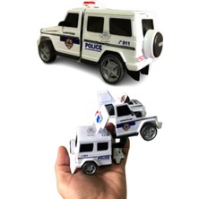 Roseroi Oyuncak Jeep Wrangler Ur Polis Aracı Dönüşebilen Transformers Robot Jeep