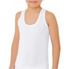 Sedef Yıldızı 6'lı Paket  1032 Çocuk Atlet Beyaz