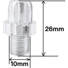 ST Decor 16X Fren Ayarcı Vida Fren Kablo Vida Bisiklet Fren Vida 26X10MM Gümüş (Yurt Dışından)