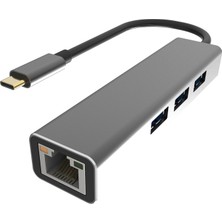 Vcom DH311A Type-C To USB3.0-3 + RJ45 Çoklayıcı