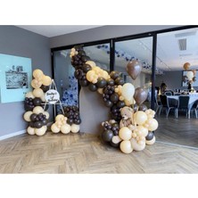 Best Parti Çikolata Kahve-Ten Renk Balon Zinciri 100 Adet+5 mt Balon Zinciri
