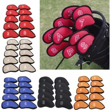 ST Decor 10 Adet / Paket Meshy Golf Demir Kapakları Seti 3,4,5,6,7,8,9, S, A, P Yumuşak Su Geçirmez Kırmızı (Yurt Dışından)