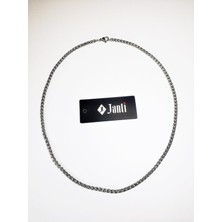 Janti Paslanmaz Çelik Kolye Örgü Model 4mm 55CM