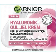 Garnier Hyaluronik Gül Jel-Krem - Parlak Yatışmış Bir Cilt Için Günlük Bakım Kremi