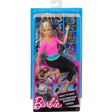 Amazeus DHL82 Barbie® Sonsuz Hareket Bebeği, Sarışın - Siyah Taytlı