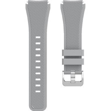 Tagomoon Samsung Gear S3 Frontier Akıllı Saat Uyumlu Tırtıklı Desenli Silikon Kordon Kayış