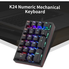 Motospeed K24 Sayısal Mekanik Klavye 21 Tuşlar USB (Yurt Dışından)