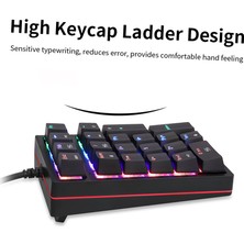 Motospeed K24 Sayısal Mekanik Klavye 21 Tuşlar USB (Yurt Dışından)