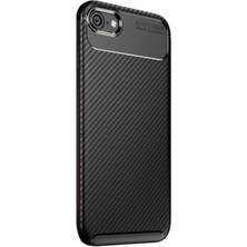 Smcase iPhone Se Kılıf Negro Karbon Korumalı Silikon Siyah