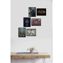 Takivis Yüzüklerin Efendisi 6 Parça Mdf Tablo