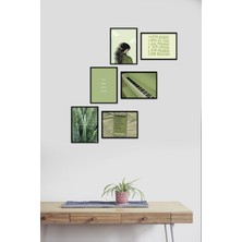 Takivis Mint Yeşili 6 Parça Mdf Tablo
