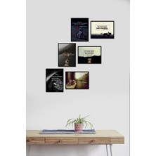 Takivis Alıntılar 6 Parça Mdf Tablo