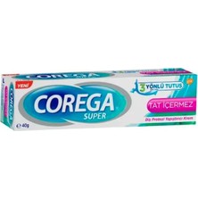 Corega Super Tat Içermez Diş Protezi Yapıştırıcı Krem 40 G