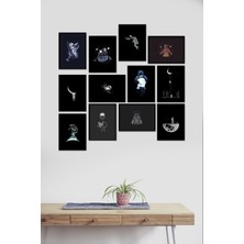 Takivis Astronot Uzay 12 Parça Mdf Tablo