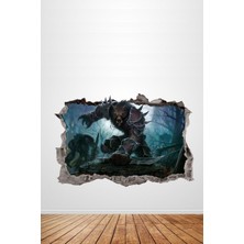 Werewolf 3D Duvar Sticker