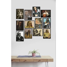 Takivis Cem Karaca 12 Parça Mdf Tablo