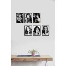 Takivis Türkan Şoray 6 Parça Mdf Tablo