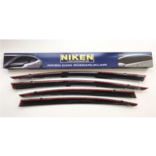 Niken Renault Megane 4 Sedan 2016-2020 Kromlu Cam Rüzgarlığı 4,lü