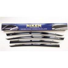 Niken Renault Megane 4 Sedan 2016-2020 Kromlu Cam Rüzgarlığı 4,lü