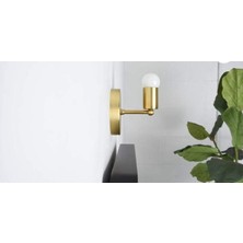 Rys Retro Metal Mat Gold Dekoratif Duvar Aplik