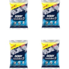 Derby Samurai 3 Tıraş Bıçağı 10+4 Poşet x 4 Paket