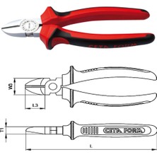 Ceta Form 180MM E06-11-0180 Yan Keski (Parlak Krom/duotech Sap)