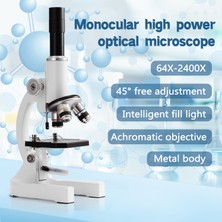 KKmoon 64X - 2400X Monoküler Optik Mikroskop Ilkokul Çocukları (Yurt Dışından)