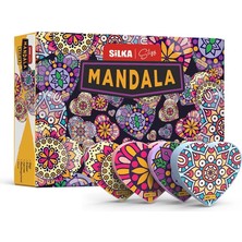 Kırtasiyeji Kalp Desenli Silgi Silka Mandala 2 Adet