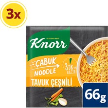 Knorr Çabuk Noodle Tavuk Çeşnili 66G X3 Adet