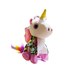 Renkli Tek Boynuzlu Unicorn Peluş At