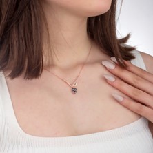 Miavi Silver 925 Ayar Gümüş Kanat Tasarım Yonca Sallantılı Kolye