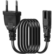 Aogo 3 mt Teyp Işıldak Fişi C7 Power Güç Kablosu 3m 2x0.75 Enerji Kablosu 2 Pinli Power Cord