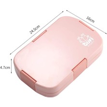 FIY Sefer Tası Öğle Yemeği Kutusu 6 Bölmeli Bento Kutuları Mikrodalgaya Uygun Gıda Saklama Kabı 920 ml. (Yurt Dışından)